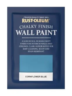 Rust-Oleum Chalky Wall Paint Cornflower Blue 2.5l -Oleu Furniture Shop RM7CD SQ5 0000001385 CORNFLOWER BLUE SLd2