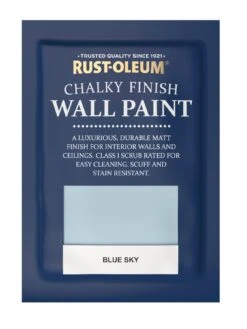 Rust-Oleum Chalky Wall Paint Blue Sky 2.5l -Oleu Furniture Shop RM7CF SQ4 0000001766 BLUE SKY SLd1
