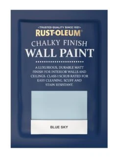 Rust-Oleum Chalky Wall Paint Blue Sky 2.5l -Oleu Furniture Shop RM7CF SQ5 0000001766 BLUE SKY SLd2