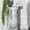 Very Home Azalea Mirror Top Side Table - FSC® Certified -Oleu Furniture Shop RM96K SQ1 0000000035 SILVER RSr
