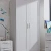 Very Home Taryn Kids 2 Door Wardrobe - White 2 Very Home Taryn Kids 2 Door Wardrobe - White -Oleu Furniture Shop RMDRY SQ1 0000000013 WHITE RSr