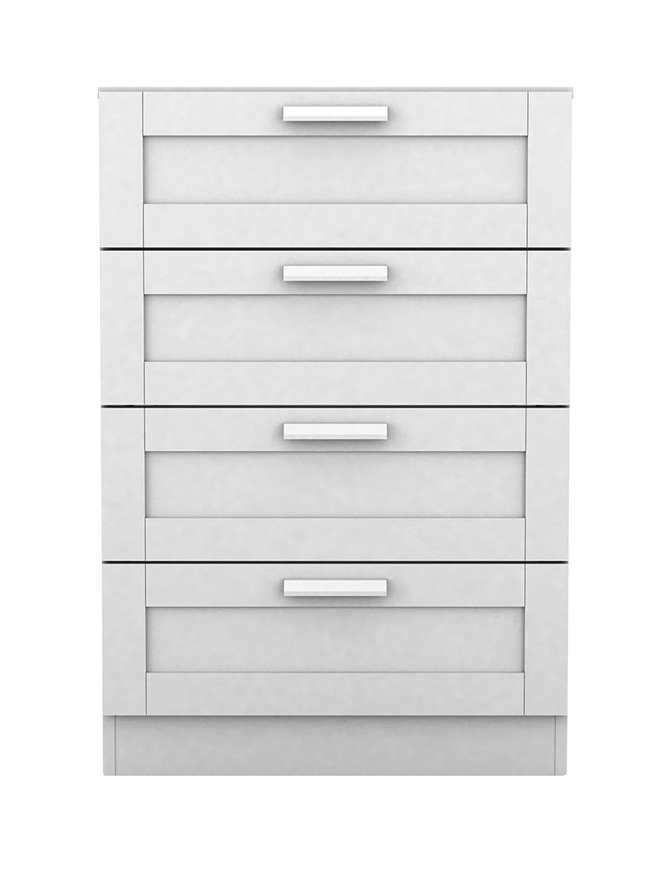 Very Home Taryn Kids 4 Drawer Chest - White 4 Very Home Taryn Kids 4 Drawer Chest - White - Image 2