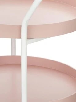 Very Home Darcy Round Drinks Trolley -Oleu Furniture Shop RMKMG SQ4 0000000217 PINK WHITE SLd1