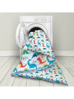 Rest Easy Sleep Better Dinosaur Coverless Quilt 4 Tog With Filled Pillow - Toddler - Multi -Oleu Furniture Shop RMRCF SQ5 0000000029 MULTI SLd2