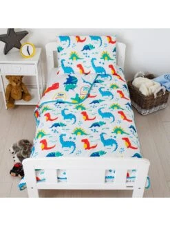 Rest Easy Sleep Better Dinosaur Coverless Quilt 4 Tog With Filled Pillow - Toddler - Multi -Oleu Furniture Shop RMRCF SQ6 0000000029 MULTI RSr1