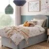 Silentnight Kids Maxi Store Velvet Divan Bed Set, Sprung Mattress And Headboard Included