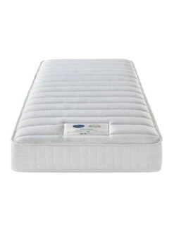 Silentnight Kids Maxi Store Velvet Divan Bed Set, Sprung Mattress And Headboard Included -Oleu Furniture Shop RNNAE SQ5 0000000035 SILVER SLd2