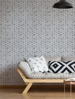 Fresco Tie-Dye Mono Wallpaper