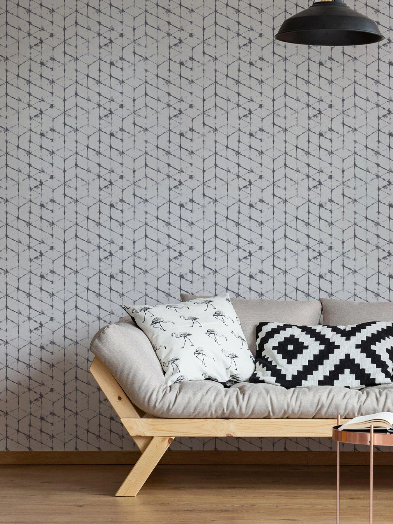 Fresco Tie-Dye Mono Wallpaper 3 Fresco Tie-Dye Mono Wallpaper