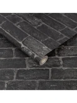 Fresco House Brick Charcoal Wallpaper -Oleu Furniture Shop RNQJL SQ2 0000000071 CHARCOAL SLd