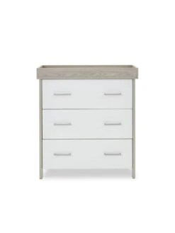 Obaby Nika Mini Cot Bed & Changing Unit -Oleu Furniture Shop RP6J6 SQ5 0000000444 GREY WHITE SLd1