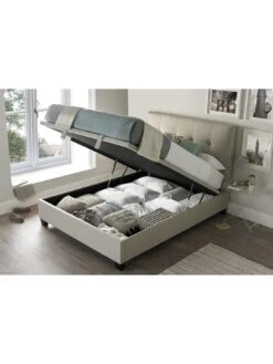 Very Home Reeves Ottoman Bed With Mattress Options (Buy And SAVE!) -Oleu Furniture Shop RPTPW SQ4 0000000183 SLATE SLd1