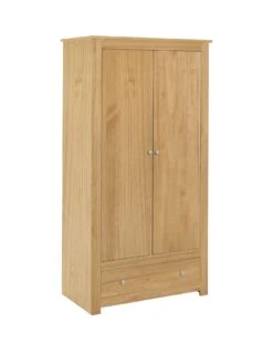 Julian Bowen Radley Wardrobe - Waxed Pine -Oleu Furniture Shop RPVAC SQ3 0000000144 PINE SLa