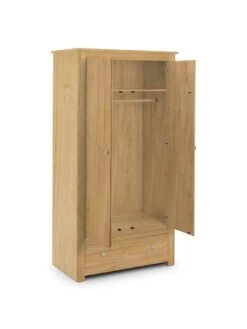Julian Bowen Radley Wardrobe - Waxed Pine -Oleu Furniture Shop RPVAC SQ5 0000000144 PINE SLd1