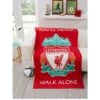 Liverpool FC Ynwa Fleece Blanket - Red -Oleu Furniture Shop RQW7L SQ1 0000000017 RED SLf