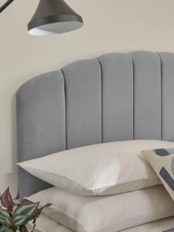 Silentnight Ava 1000 Pillowtop Velvet Ottoman Bed With Headboard -Oleu Furniture Shop RRHEG SQ5 0000000035 SILVER SLd2