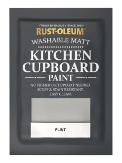 Rust-Oleum Kitchen Cupboard Paint In Flint – 750 Ml Tin -Oleu Furniture Shop RRMR6 SQ5 0000000666 FLINT SLd2