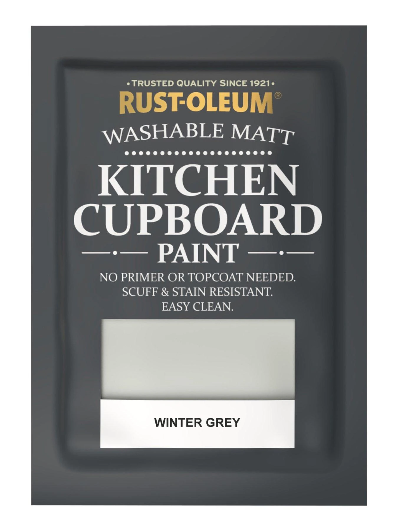 Rust-Oleum Kitchen Cupboard Paint Winter Grey 750ml 6 Rust-Oleum Kitchen Cupboard Paint Winter Grey 750ml - Image 4