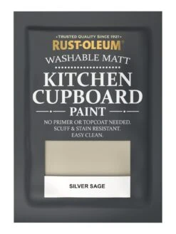 Rust-Oleum Kitchen Cupboard Paint In Silver Sage – 750 Ml Tin -Oleu Furniture Shop RRMUR SQ5 0000015828 SILVER SAGE SLd2