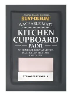 Rust-Oleum Kitchen Cupboard Paint In Strawberry Vanilla – 750 Ml Tin -Oleu Furniture Shop RRMUW SQ5 0000015148 STRAWBERRY VANILLA SLd2