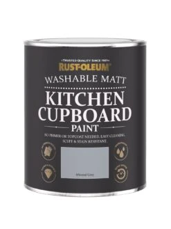 Rust-Oleum Kitchen Cupboard Paint Mineral Grey 750ml