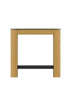 AVF Affinity Side Table - Oak/Black -Oleu Furniture Shop RRQMH SQ4 0000004181 OAK BLACK SLd1