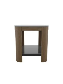 AVF Affinity Side Table - Walnut/Black -Oleu Furniture Shop RRQMJ SQ4 0000000437 WALNUT BLACK SLd1