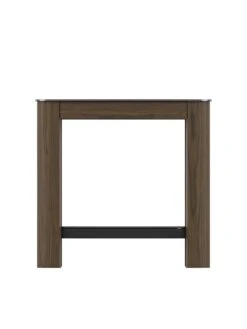 AVF Affinity Side Table - Walnut/Black -Oleu Furniture Shop RRQMJ SQ5 0000000437 WALNUT BLACK SLd2