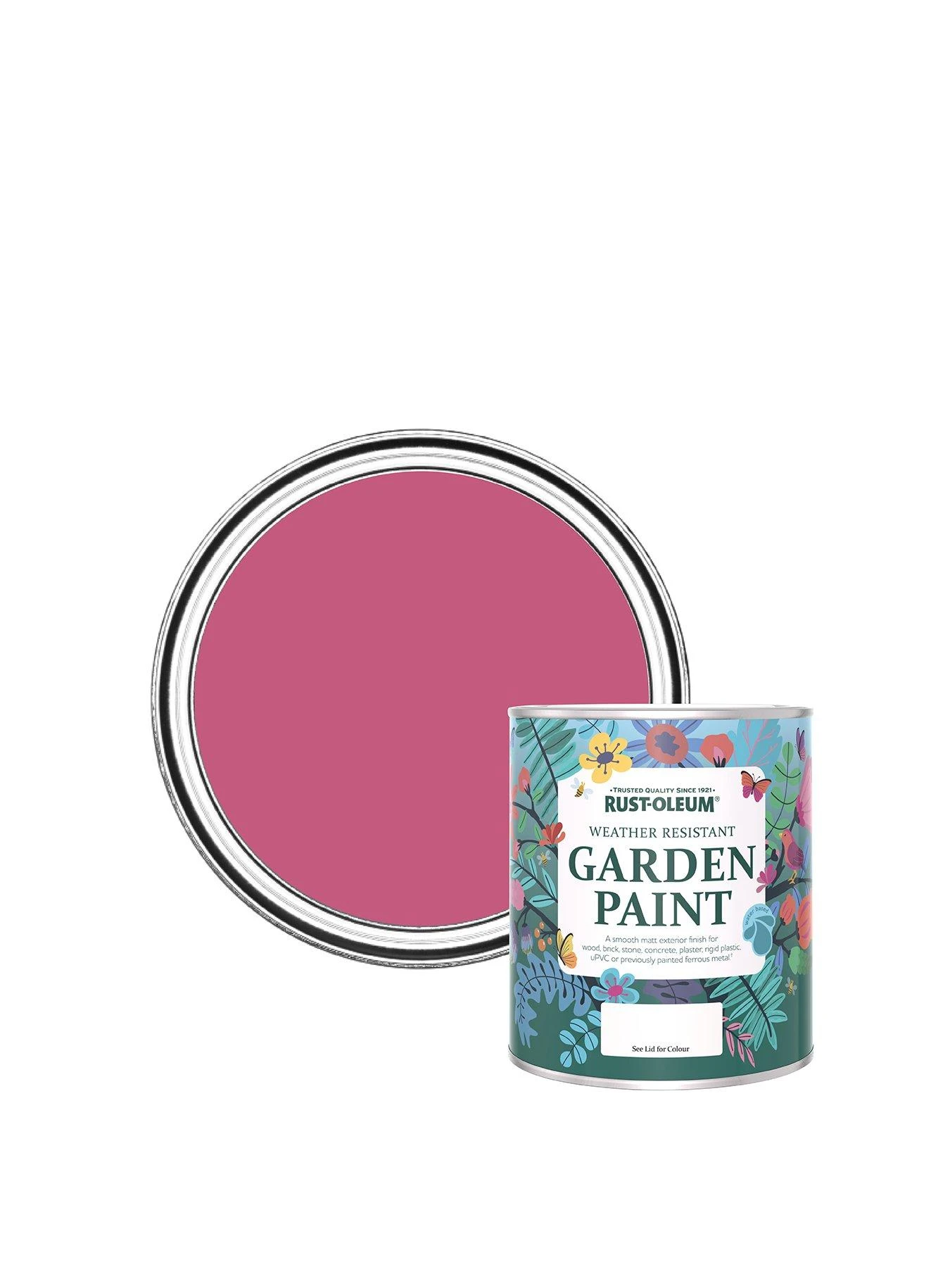 Rust-Oleum Garden Paint Raspberry Ripple 750ml 3 Rust-Oleum Garden Paint Raspberry Ripple 750ml