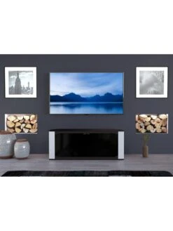 AVF Gallery 1200 Corner TV Stand - Grey - Fits Up To 60 Inch TV -Oleu Furniture Shop RT9TF SQ5 0000000005 GREY SLd2