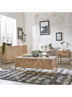 Michelle Keegan Home Serene Lamp Table -Oleu Furniture Shop RTKQK SQ6 0000000006 OAK SLd2