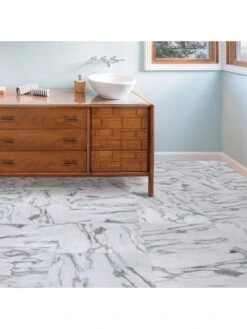 Floor Pops Pack Of 10 Opaline Peel & Stick Floor Tiles -Oleu Furniture Shop RUAHC SQ4 0000000088 NO COLOR SLd2