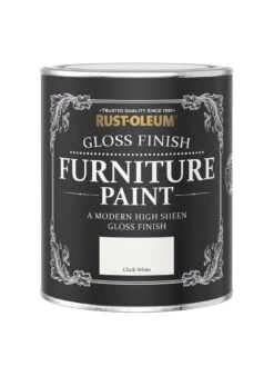 Rust-Oleum Gloss Furniture Paint Chalk White 750ml