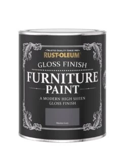 Rust-Oleum Gloss Furniture Paint Marine Grey 750ml