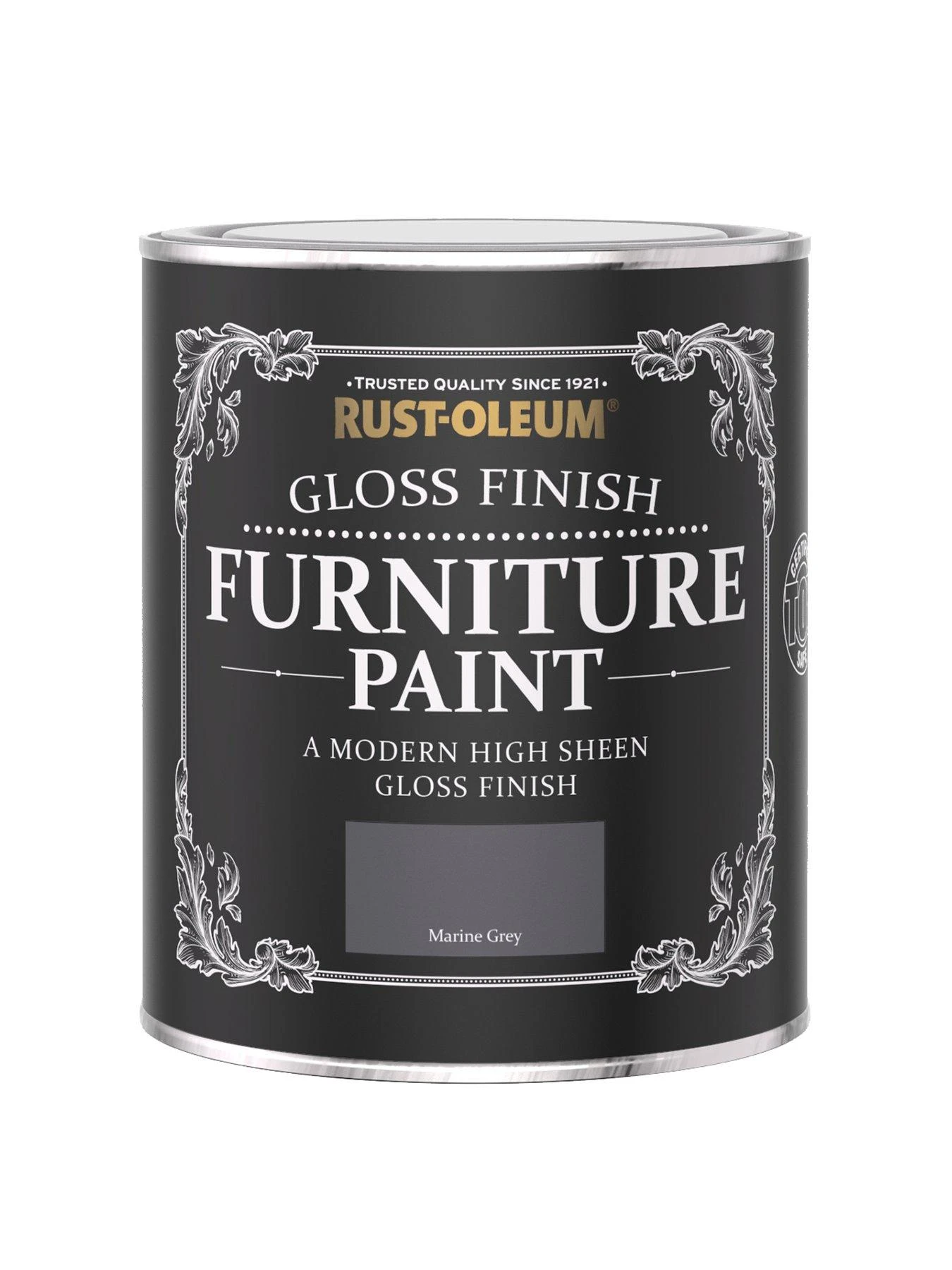 Rust-Oleum Gloss Furniture Paint Marine Grey 750ml 3 Rust-Oleum Gloss Furniture Paint Marine Grey 750ml