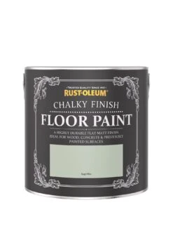 Rust-Oleum Chalky Finish Floor Paint – 2.5 Litre Tin In Sage Mist