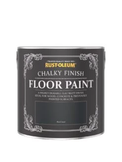 Rust-Oleum Chalky Finish Floor Paint In Black Sand – 2.5-litre Tin