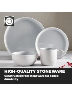 Tower Barbary & Oak Oslo Cloud Grey 16 Piece Dinner Set 12 Tower Barbary & Oak Oslo Cloud Grey 16 Piece Dinner Set -Oleu Furniture Shop RVEG4 SQ5 0000000005 GREY SLd3