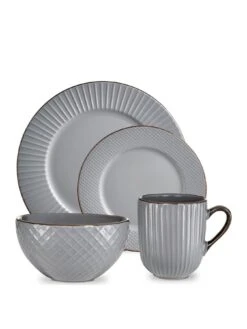 Tower Empire 16-Piece Dinner Set - Grey