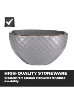 Tower Empire 16-Piece Dinner Set - Grey 12 Tower Empire 16-Piece Dinner Set - Grey -Oleu Furniture Shop RVEGA SQ5 0000000005 GREY SLd3