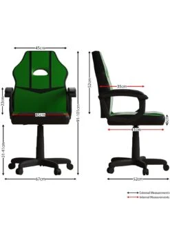 Vida Designs Comet Racing Gaming Chair 11 Vida Designs Comet Racing Gaming Chair -Oleu Furniture Shop RVJ9H SQ5 0000000763 BLACK GREEN SLd3