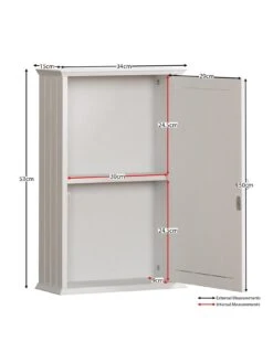 Bath Vida Priano 1 Door Mirrored Wall Cabinet 15 Bath Vida Priano 1 Door Mirrored Wall Cabinet -Oleu Furniture Shop RVJAT SQ7 0000000013 WHITE DGy