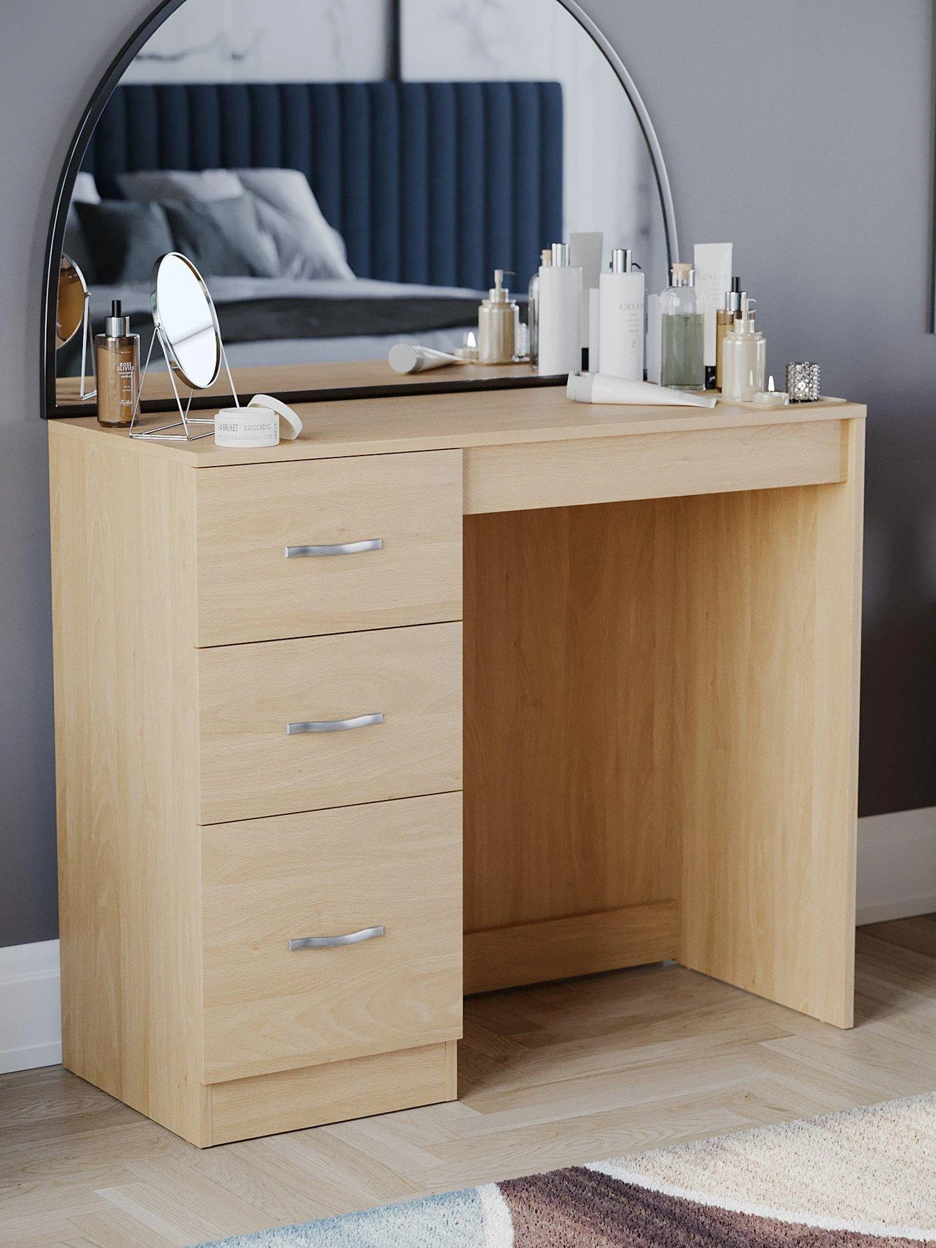 Vida Designs Riano Dressing Table - Pine 3 Vida Designs Riano Dressing Table - Pine
