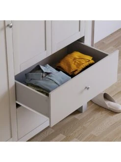 Vida Designs Arlington 3 Door, 2 Drawer Wardrobe In Grey 11 Vida Designs Arlington 3 Door, 2 Drawer Wardrobe In Grey -Oleu Furniture Shop RVKCR SQ4 0000000005 GREY SLd