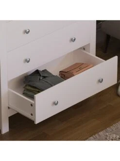 Vida Designs Arlington 2 + 3 Drawer Chest - White -Oleu Furniture Shop RVKDD SQ4 0000000013 WHITE SLd