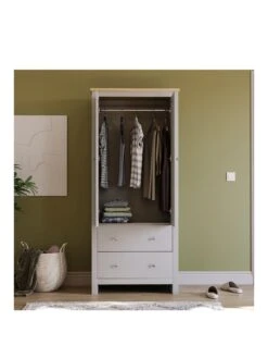 Vida Designs Arlington 2 Door, 2 Drawer Wardrobe - Grey -Oleu Furniture Shop RVKDN SQ3 0000000005 GREY SLa
