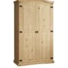 Vida Designs Corona 2 Door Wardrobe -Oleu Furniture Shop RVKDV SQ1 0000000006 OAK SLf