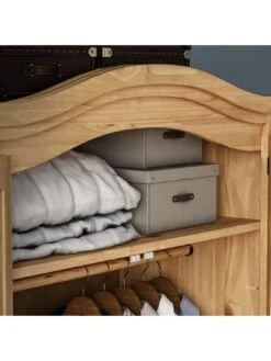 Vida Designs Corona 2 Door Wardrobe 9 Vida Designs Corona 2 Door Wardrobe -Oleu Furniture Shop RVKDV SQ4 0000000006 OAK SLd