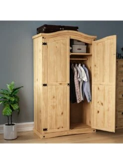 Vida Designs Corona 2 Door Wardrobe 10 Vida Designs Corona 2 Door Wardrobe -Oleu Furniture Shop RVKDV SQ5 0000000006 OAK SLd1