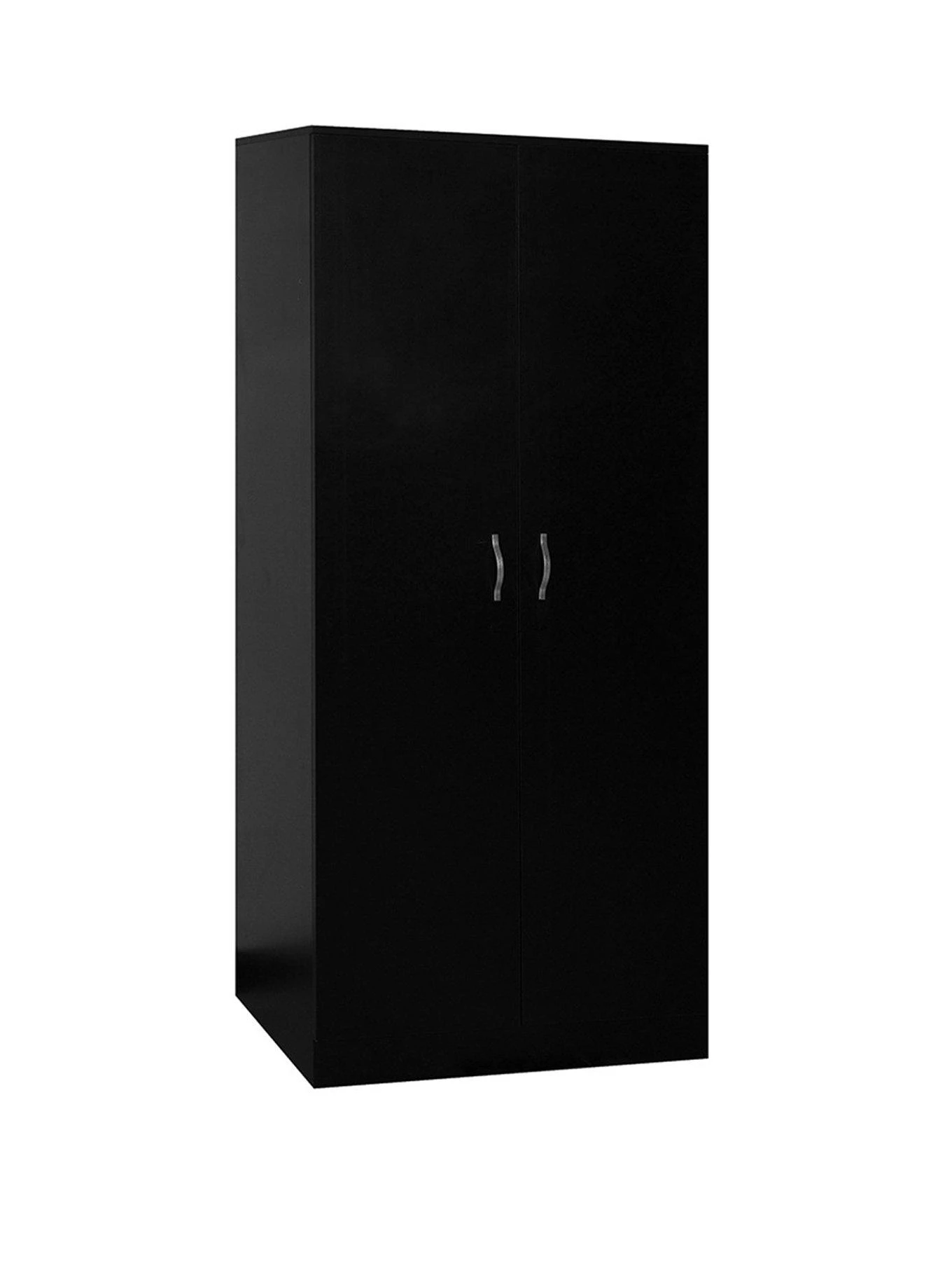 Vida Designs Riano 2 Door Wardrobe - Black 4 Vida Designs Riano 2 Door Wardrobe - Black - Image 2